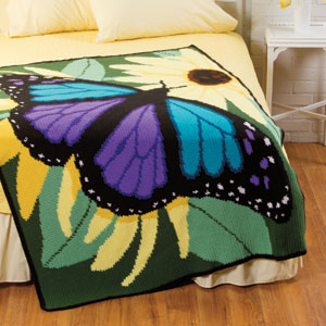 Majestic Butterfly Afghan