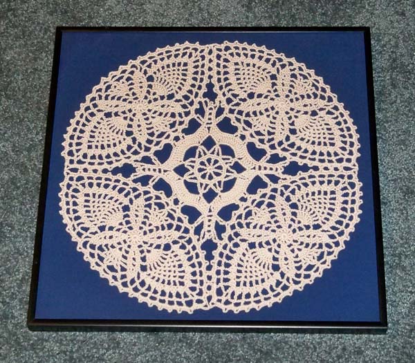 Framed Piece of Tablecloth pattern