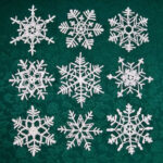 9 Stiffened Snowflakes