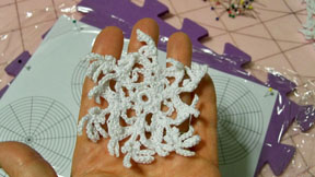 How to Stiffen Crocheted Snowflakes Tutorial - The Crochet