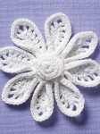 Irish crochet flower