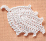Irish crochet leaf