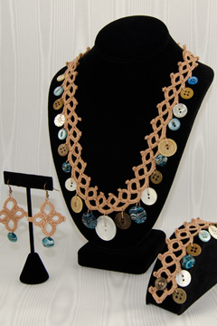 Faux Tatted Jewelry Set