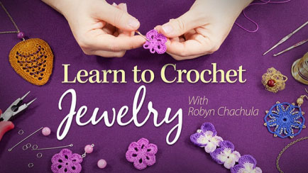 Learn to Crochet Jewelry class at Annie's
