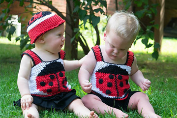 Scarlet Beetle Tank Top and Hat