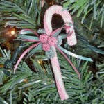 Candy Cane Victorian Christmas Ornament