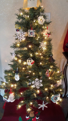 Christmas tree decorated 2014
