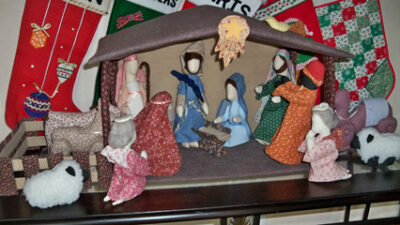 homemade nativity