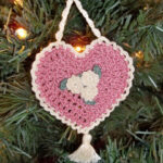 Heart Shaped Victorian Christmas Ornament