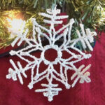 Stiffened Snowflake Ornament 3