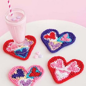 crochet hearts