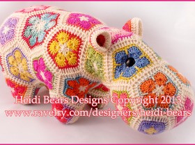 crochet hippo