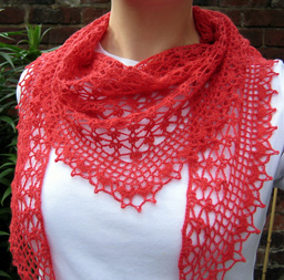 Summer Sprigs Lace Scarf by Esther Chandler