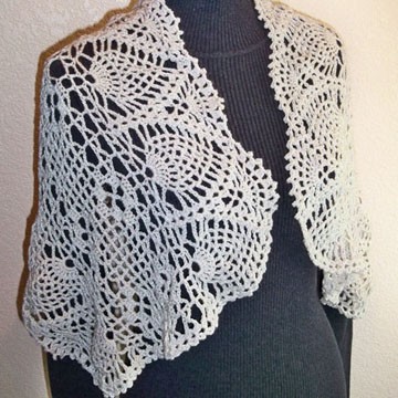 Mom's Keepsake Lace Shawl front