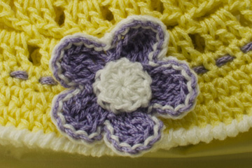 Flower on Baby Sun Hat