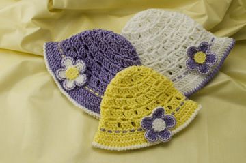 crochet baby summer hat