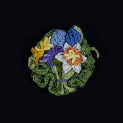 34 Spring Floral Pin by Jean DeMouy