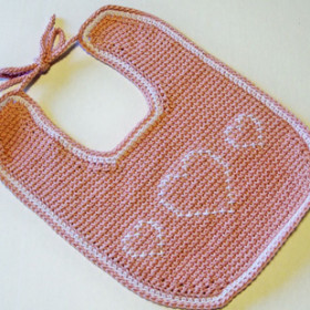 crochet baby bib