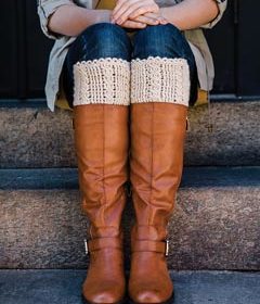 crochet boot cuffs