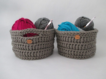 Bolster Stitch Baskets by Jen Dettelbach