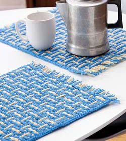 mosaic crochet placemat