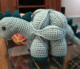 crochet dinosaur