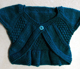 knit baby shrug