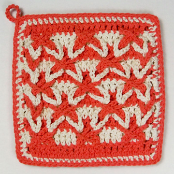 Star-Stitch Potholder Free Crochet Pattern — Knit Paint Sew