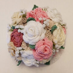 crochet bridal bouquet