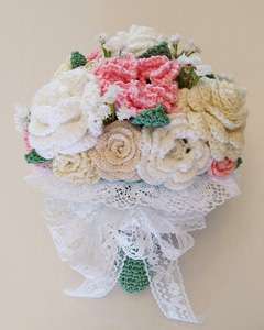 crochet bridal bouquet