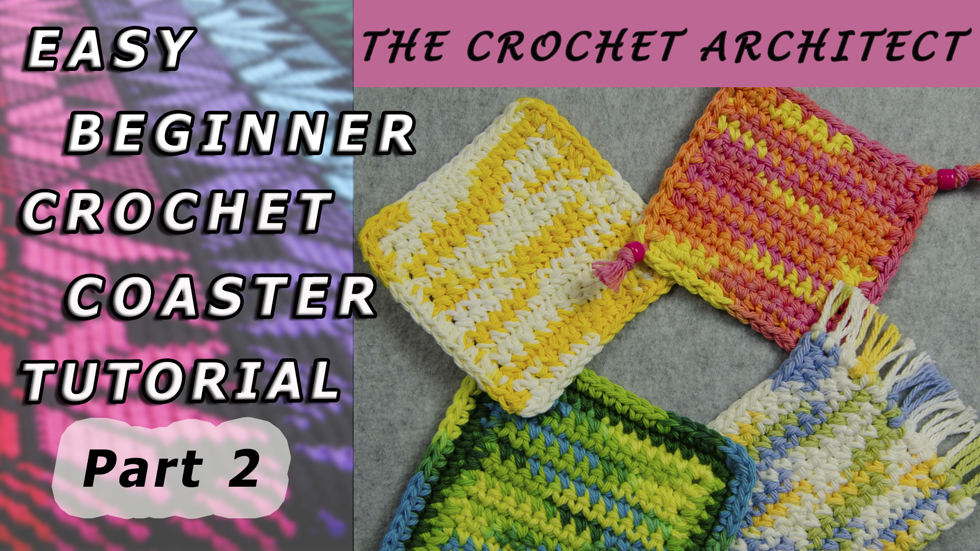 Easy Beginner Crochet Coaster