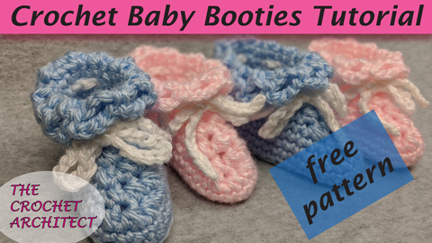 Crochet Baby Booties Tutorial