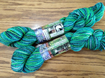 Hanks of yarn from guild