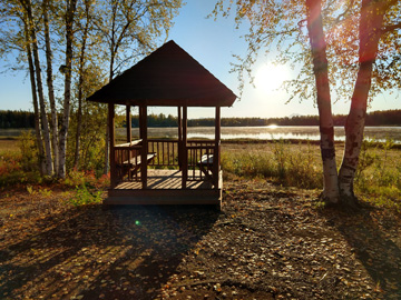 Lake with Covered Deck