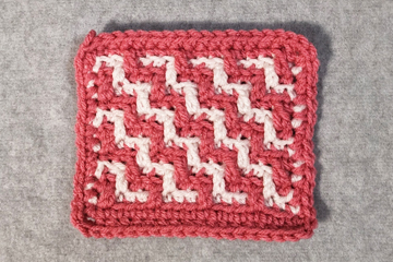 Back and Forth Overlay Mosaic Crochet Swatch Chart - The Crochet ...