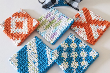 Tapestry Thermal Stitch Coasters