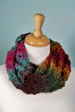 Lion Brand Landscapes Crochet Cowl Project