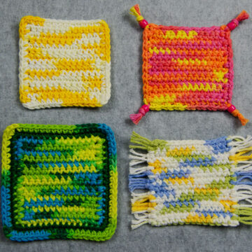 crochet coasters