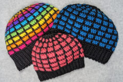 Easy Rainbow Hat Pattern 1 crochet hat