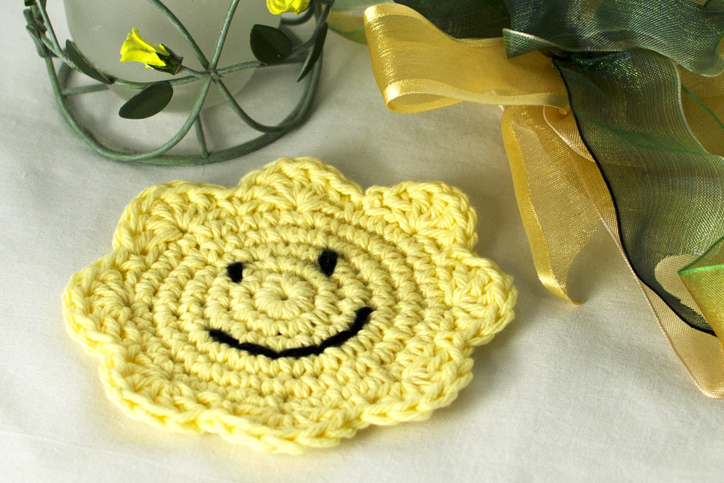 crochet coaster