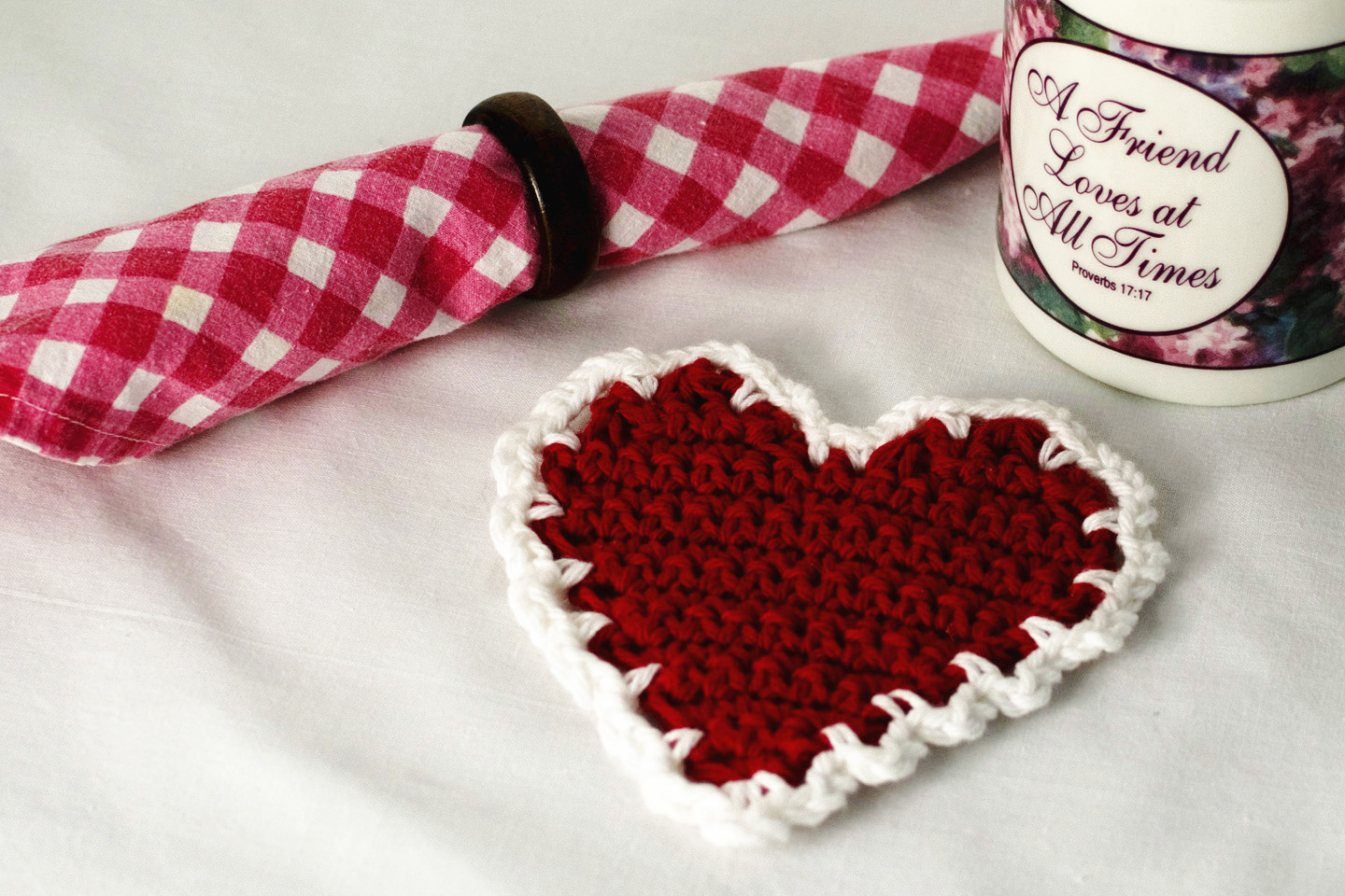 Free Heart Coaster Crochet Pattern - Hooked On Patterns