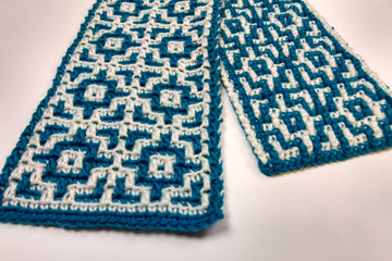 applehead: 100 flower scarf pattern