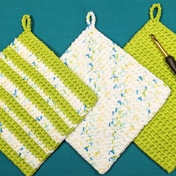 Easy Crochet Potholder - Double-Thick Thermal Pattern