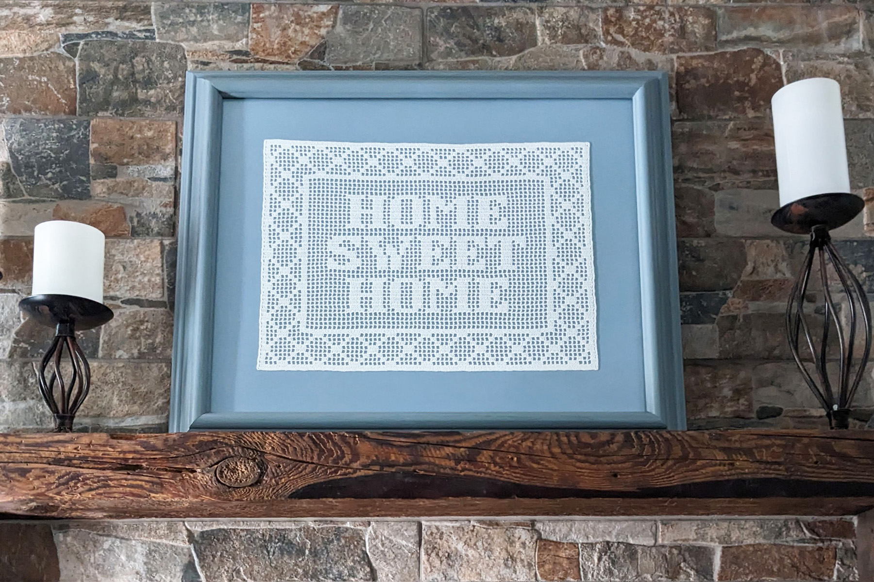 Home Sweet Home filet crochet