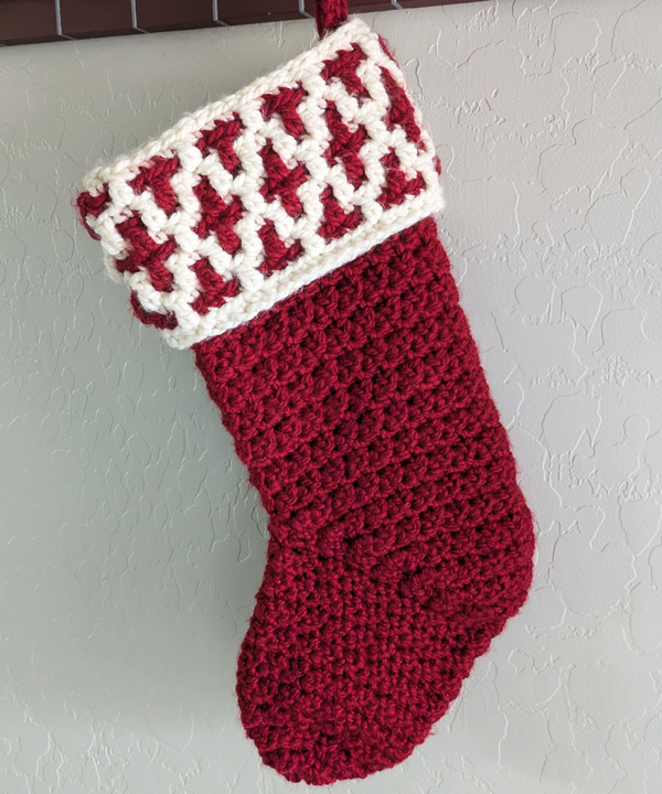 Mosaic Christmas Stocking