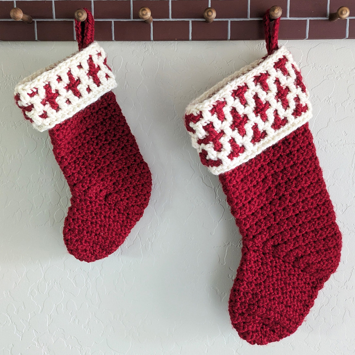 Mosaic Christmas Stockings