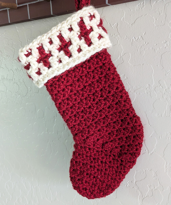 Mosaic Christmas Stocking